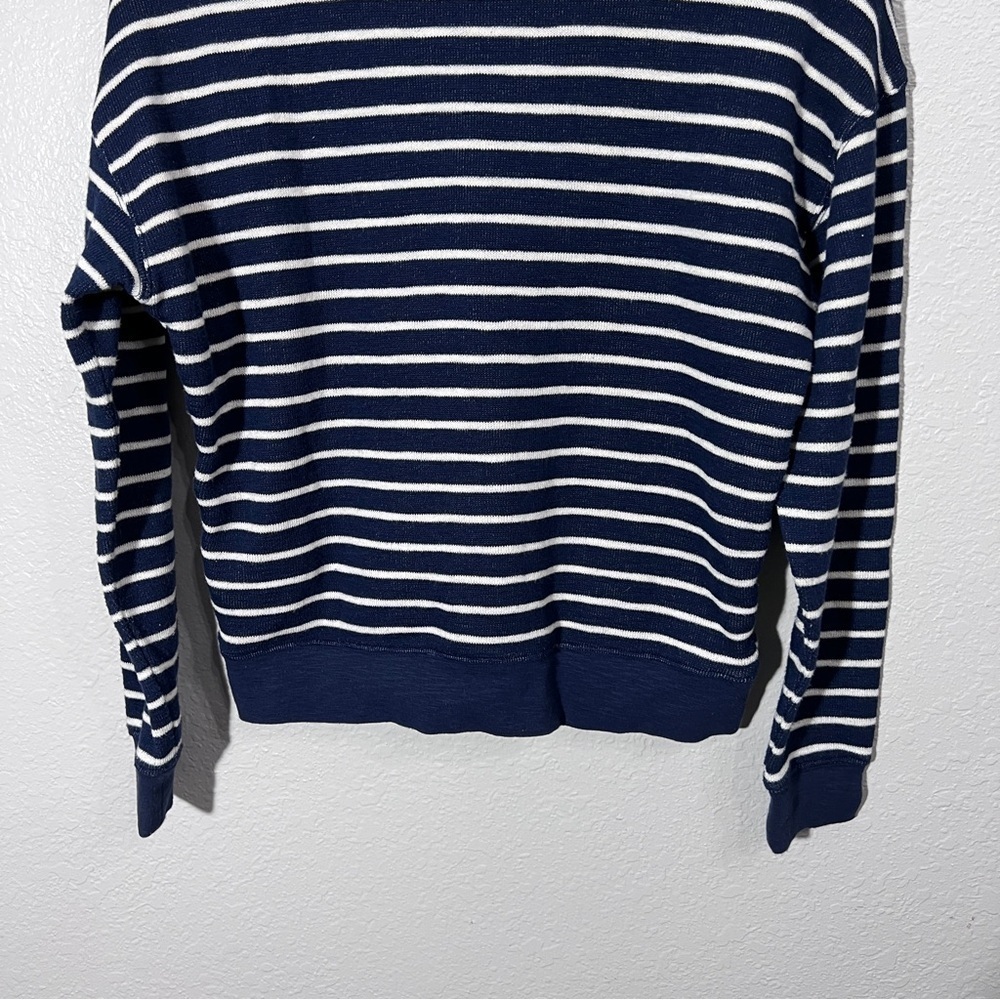Madewell Quilted Studio Mockneck Sweatshirt in Stripe in size XS - Picture 7 of 11